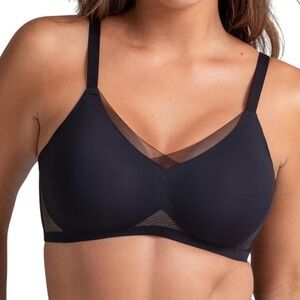 Honeylove Crossover Bra Black Size‎ 42DD(E)/DDD(F)